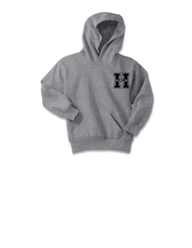H LOGO YOUTH Pullover Hooded Sweatshirt - Gildan or Comparable Brand